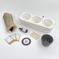 (Blanche) Kit Pbox plastique recyclé : le potager urbain semi-hydroponique