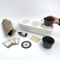 (Blanche) Kit Pbox plastique recyclé : le potager urbain semi-hydroponique