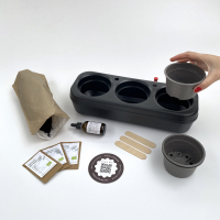 Student´s Recycled Plastic Black Pbox Kit with Parsley, Basil and Arugula